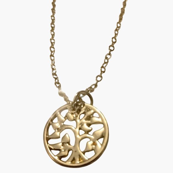 Tree of Life Pendant Necklace 18 Inch Chain Jewelry Gold Tone  New in Package - Picture 1 of 4